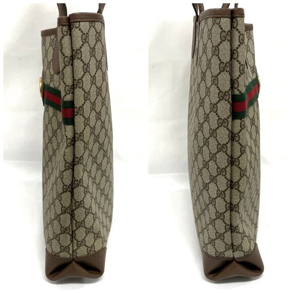 Authentic Gucci GG Marmont Sherry Large Tote Canvas Ophidia Shoulder Bag Handbag - Picture 7 of 11